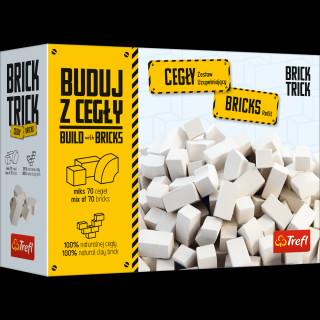 Brick Trick Buduj z cegły Refil cegły zamkowe białe 70 elementów MULTI 61152