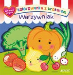 Kolorowanka z brokatem Warzywniak