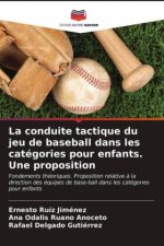 conduite tactique du jeu de baseball dans les categories pour enfants. Une proposition