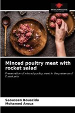 Minced poultry meat with rocket salad