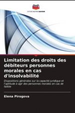Limitation des droits des debiteurs personnes morales en cas d'insolvabilite