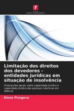 Limitacao dos direitos dos devedores - entidades juridicas em situacao de insolvencia