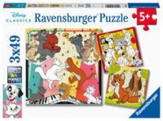Ravensburger Kinderpuzzle 05155 - Tierisch gut drauf - 3x49 Teile Disney Puzzle für Kinder ab 5 Jahren