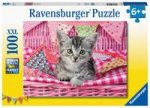 Ravensburger Kinderpuzzle 12985 - Niedliches Kätzchen 100 Teile XXL - Puzzle für Kinder ab 6 Jahren