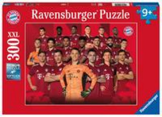 Ravensburger Kinderpuzzle 12995 - FC Bayern Saison 2021/22 300 Teile XXL - Puzzle für Kinder ab 9 Jahren