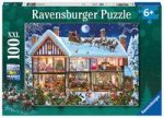 Ravensburger Kinderpuzzle 12996 - Weihnachten zu Hause 100 Teile XXL - Puzzle für Kinder ab 6 Jahren