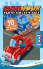 ThinkFun - 76439 - Rush Hour Mitbringspiel - Das bekannte Logikspiel im kompakten Format als Reisespiel für Kinder und Erwachsenen ab 8 Jahren