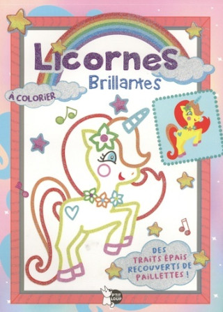 Licornes brillantes - Bloc Rose