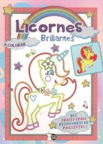 Licornes brillantes - Bloc Rose