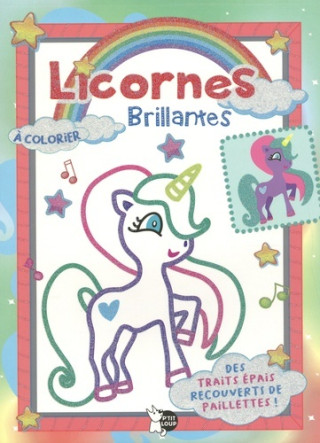 Licornes brillantes - Bloc Bleu