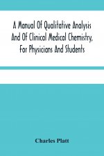 Manual Of Qualitative Analysis And Of Clinical Medical Chemistry, For Physicians And Students