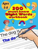 200 Must Know Sight Words Workbook