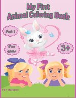 My first animal coloring book for girls from 3 years part 1
