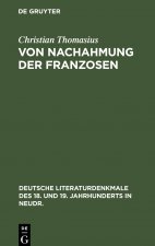 Von Nachahmung Der Franzosen
