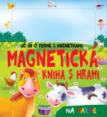 Magnetická kniha s hrami - Na farme
