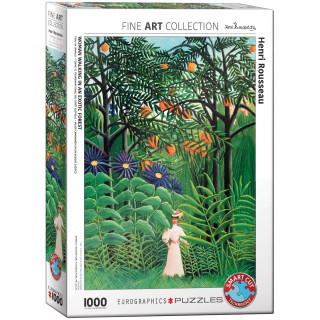 Puzzle 1000 Woman in an Exotic Forest by Henri Rousseau 6000-5608