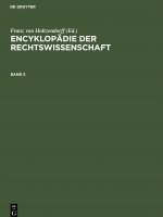 Encyklopadie Der Rechtswissenschaft. Band 5