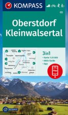 KOMPASS Wanderkarte 03 Oberstdorf, Kleinwalsertal 1:25.000