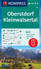 KOMPASS Wanderkarte 03 Oberstdorf, Kleinwalsertal 1:25.000
