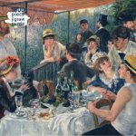 Adult Jigsaw Puzzle Pierre Auguste Renoir: Luncheon of the Boating Party