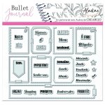 Razítka Stampo Bullet Journal - Rámečky, organizace týdne