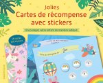 Jolies cartes de récompense avec stickers