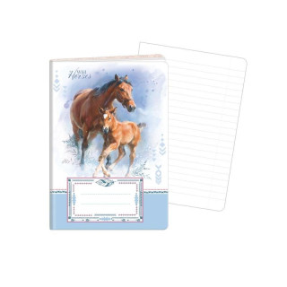 Sešit A6 Wild horses, linkovaný, 40 listů