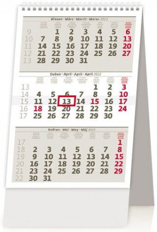 Mini tříměsíční kalendář 2022