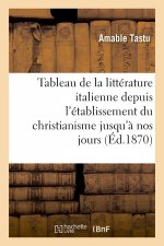 Tableau de la Litterature Italienne Depuis l'Etablissement Du Christianisme Jusqu'a Nos Jours