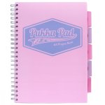 Project Book A4 Pukka Pad Pastel kratka różowy
