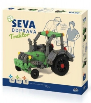 Stavebnice SEVA Doprava Trakor plast 384 dďż˝lkďż˝