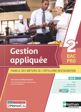 Gestion appliquée 2e Bac Pro MHR - Livre + licence élève - 2021