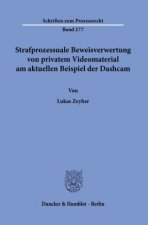 Strafprozessuale Beweisverwertung von privatem Videomaterial am aktuellen Beispiel der Dashcam.