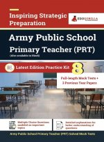 Army Public School (PRT) Exam 2021 8 Full-length Mock tests (Solved) + 3 Previous Year Paper Complete Preparation Kit for Army Public School AWES Prim