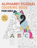 Alphabet Puzzles Coloring Book For Kids