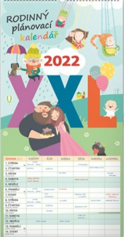 Nástěnný kalendář Rodinný plánovací XXL 2022