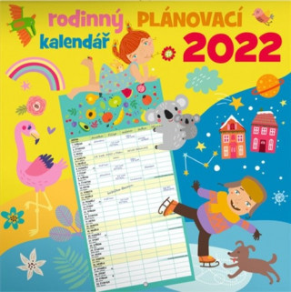 Rodinný plánovací nástěnný kalendář 2022
