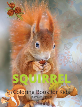 Squirrel Coloring Book for Kids: Funny Squirrel Activity Coloring Pages for Boys, Girls and Kids Ages 4 and Up Amazing Gift for Animal Lover Preschool