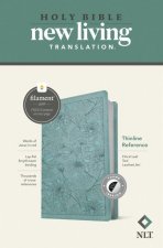 NLT Thinline Reference Bible, Filament Enabled Edition (Red Letter, Leatherlike, Floral Leaf Teal, Indexed)