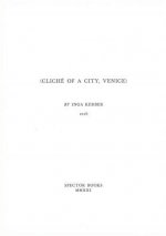 Inga Kerber ClichE of a City, Venice /anglais/allemand/italien