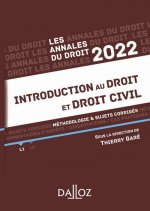 Annales Introduction au droit et droit civil 2022 - Méthodologie & sujets corrigés