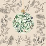 SERVILLETAS BAMBU 20U CHRISTAMS BAUBLE BN609
