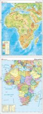 MAPA MURAL AFRICA FISICO POLITICO