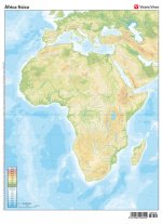 MAPA MUDO AFRICA FISICO COLOR VIC