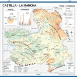 MAPA MURAL CASTILLA MANCHA FIS/POL 100X140 DOBLE CARA