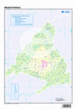 MAPA MUDO MADRID POLITICO COLOR 22.5X32.5 50 UD