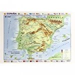 MAPA ESCRITORIO ESPAÑA FIS/POL D/C 50X35