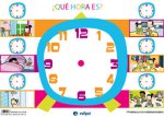 LAMINA A3 INFANTIL QUE HORA ES (42X29) ME GUSTA SABER