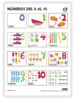 LAMINA A3 INFANTIL NUMEROS DEL 0 AL 10 (42X29)