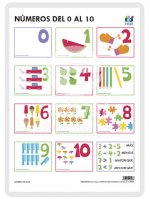 LAMINA A3 INFANTIL NUMEROS DEL 0 AL 10 MUDA (42X29)